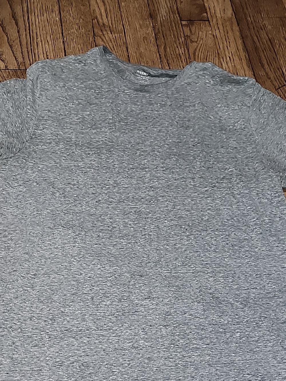 Old Navy Gray Heather Short Sleeve Crew Tee